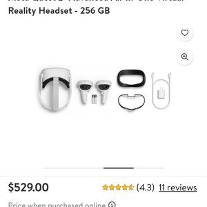 Meta quest 2 VR headset 256gb